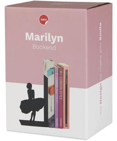 Buy Balvi Marilyn Black Metal Bookend - Unique Original Design for Stylish Book Storage | Shop Internationally - Buy Online on GoSupps.com