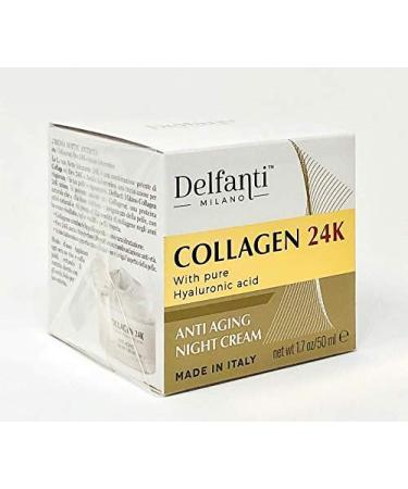 Delfanti-Milano 24K Collagen Anti-Aging Night Cream | Face & Neck Moisturizer with Hyaluronic Acid | Made in Italy - Shop Internationally - Buy Online on GoSupps.com
