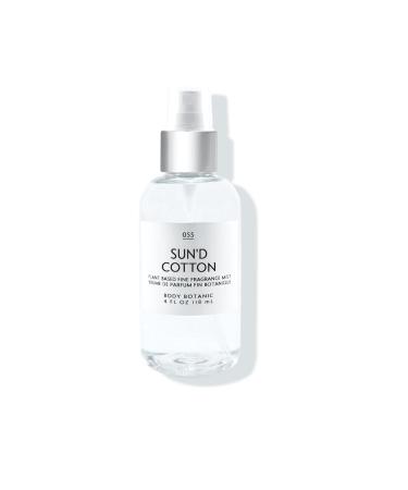 Sun'd Cotton Fine Fragrance Mist by Body Botanic 4 Fl Oz 118 Ml - the Nostalgic Scent of Warm Cotton Drying in the Sun - with Plant Extracts (Sun'd Cotton) - Buy Online on GoSupps.com