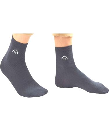 Kerygma Bamboo Fiber Diabetic Socks - Seamless Toe - Soft & Comfortable - Odorless - Blue - Size 7-11 (Box of 5) - Buy Online on GoSupps.com