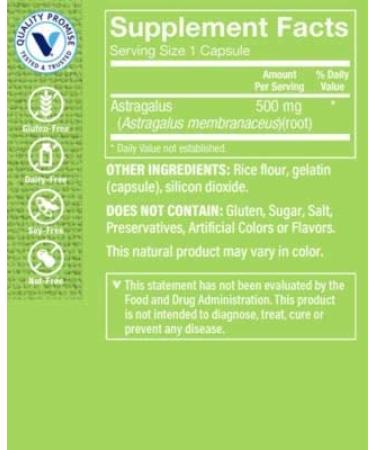 Astragalus Root 500mg Herbal Supplement - Immune System Support for Stamina, Energy, and Vitality - 300 Capsules by The Vitamin Shoppe - Buy Online on GoSupps.com