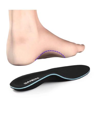 3ANGNI Arch Support Insoles for Plantar Fasciitis Orthotic Insoles for Flat Feet Orthopedic Insoles for Women Men Metatarsalgia Insoles Shoe Inserts Comfort Insoles Relieve Foot Pain Overpronation UK-7-260MM 107a-black
