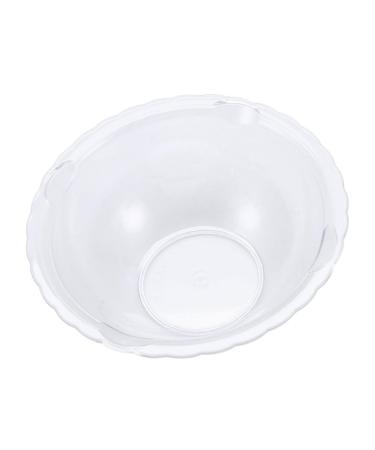 FRCOLOR 1pc Lace Washbasin Laundry Hand Wash Bucket Vanity Wash Basin Dorm Cleaning Basin Home Wash Basin Lace Wash Basin Face Washing Basin Small Sturdy Washbasin Foot Bucket Pp Simple 23x23cm Transparent