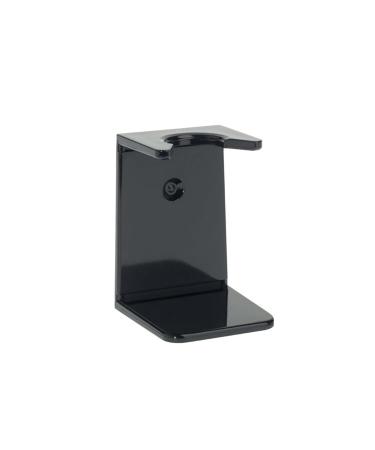 Shaving brush holder made of plexiglass black