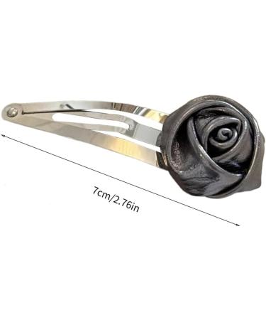 AJTUTUS Girls Hair Clip with Rose Women Kid Hairgrips Rose Headdress Barrettes Flower Shape Sweet 2000s Girls Hairpin - Buy Online on GoSupps.com