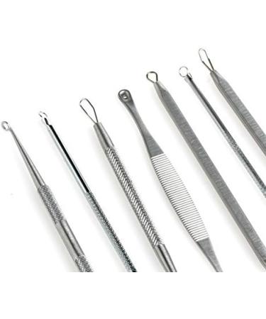 Easyinsmile 7 Pieces Blackhead Extractor Tool Set Pimple Extractor Comedone extractor Remove Blackheads Acne and Various Blemishes Comedone. - Buy Online on GoSupps.com