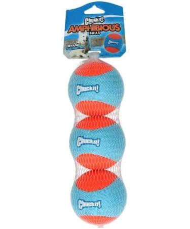 Chuckit! Amphibious Dog Ball 3-Pack | Bright Color Swimming Toys for Dogs | Ideal for Retrieving & Water Play - Buy Online on GoSupps.com