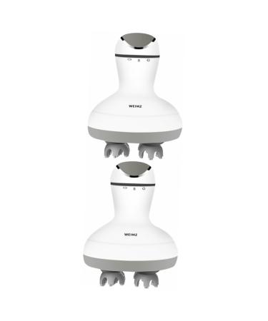 Clispeed 2st head massage device Portable massage lying portable massage device Neck Massage devices Neck masager Massage devices for the neck scalp Tool massage ABS white