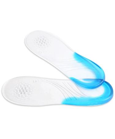 Silicone Anti-Slip Gel Soft Sport Shoe Insole Pad Positive Orthopedic Insole Shock Absorption Massaging Insole As shown D