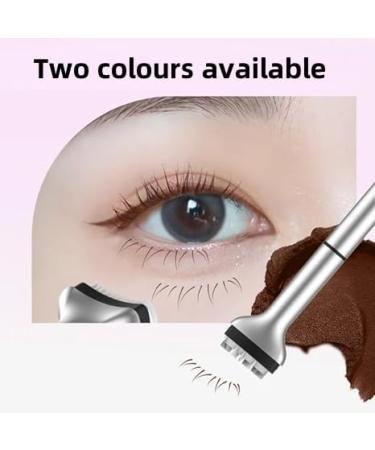 Lower Lash Stamp Silicone Eyelash Stamp Lower Eyelash Stamps Quick Eye Makeup Tool - Lower Lash Stamp with Ink Eye Makeup Tool Natural Look for Make Up Beginner (Black+Brown) - Buy Online on GoSupps.com