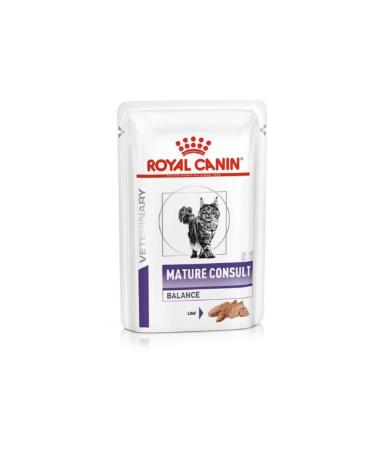 Royal Canin Mature Consult Balance | 12 x 85g | Complete Cat Feed | For Castrated Older Cats or With Tendency to Weight Gain | Age 7+