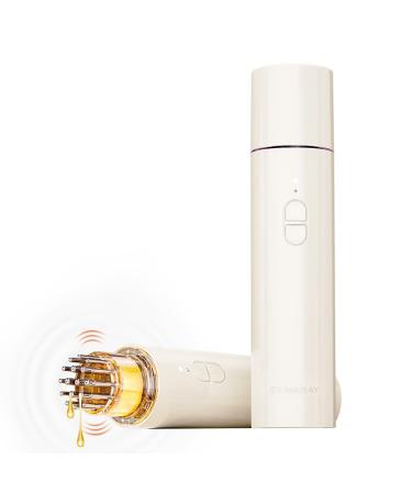 Electric Hair Oil Applicator and Scalp Massager 2 in 1 Muti-Function Hair Oiling Applicator Scalp Brush for All Hair Essential Oil Serum Electric Quantitative Liquid Dispensing Comb