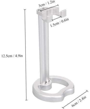 Premium Stainless Steel Razor Holder & Shaving Brush Stand for Men | Hemoton Shaving Kit - Buy Online on GoSupps.com