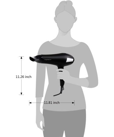 Aigostar Monique 2400W Ionic Hair Dryer - Professional Black Hair Dryer with Diffuser & Accessories for Ultimate Styling - Buy Online on GoSupps.com
