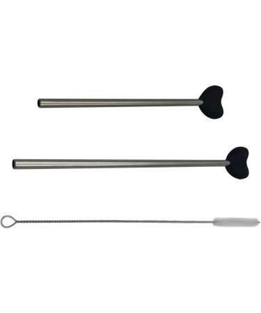 Multifunctional Straw Lip Healthy Straw Useful Metal Sipping Tool Healthy and Convenient Beverage Supplies Metal Drinking Straws - Buy Online on GoSupps.com