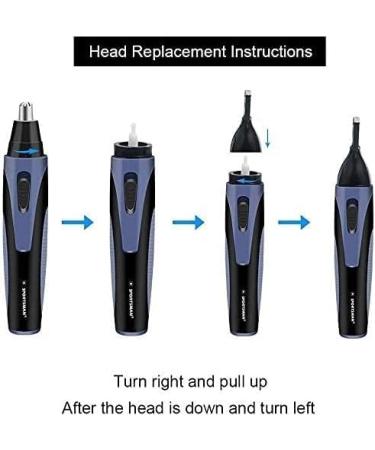 Premium Waterproof Nose Hair Trimmer Scissors - Stainless Steel Rechargeable & Portable for Men & Women - Smooth & Precise Grooming - Buy Online on GoSupps.com