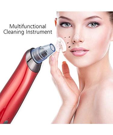 Blackhead Instrument Electric Blackhead Artifact Pore Cleaner Home Beauty Instrument Deeply Cleaning Skin Care Peeling Device With 5 Replaceable Beauty Head White - Buy Online on GoSupps.com