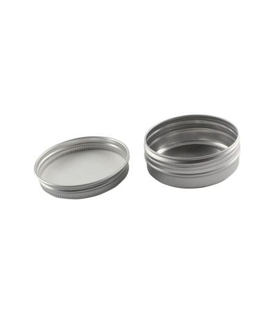 Beavorty Box Metal Round Tins Containers Metal Tins Cans small tins with lids Aluminium Cream Can screw lid round tin refillable empty tin jar jars Aluminum cosmetic travel birthday present
