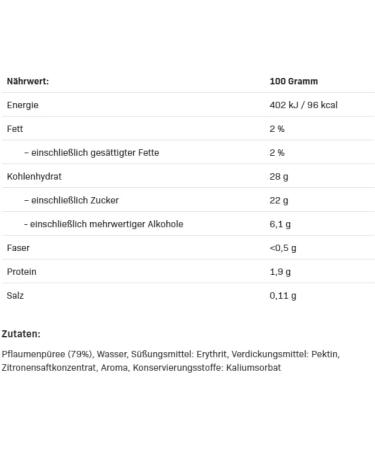 ALLNUTRITION Frulove In Jelly Plum - 80% Fruits - Sugar Free Jelly Jam - Gluten Free - Healthy Snack - Low Calorie Treats - Vegan - 1000g - Buy Online on GoSupps.com