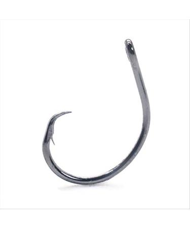 Mustad Classic 39944 Standard Wire Demon Perfect In Line Wide Gap Circle Hook | Saltwater Freshwater hooks for Tuna, Catfish, Bass and more Size 4/0, Pack of 50 Black Nickel
