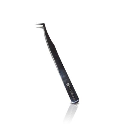 EYES ON YOU BEAUTY Lash Application Tweezers for Individual and 3D 6D Volume Eyelash Extensions Straight Curved Point Tweezers Professional Stainless Steel Precision Tweezers (104 Volume)