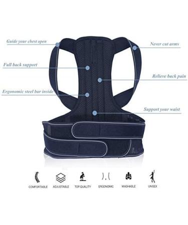Posture Corrector Adjustable Back Spine Posture Corrector Adult Humpback Pain Back Support Brace Shoulder Belt Posture Correction Back Brace - Buy Online on GoSupps.com