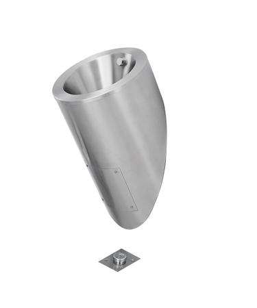 Stainless Steel Men's Wall-Mounted Urinal Household Hotel Bathroom Public Toilet Vertical Urinal Urinal Automatic Sensor Flush Valve Toilet Urinal Anti-Clogging Commerc
