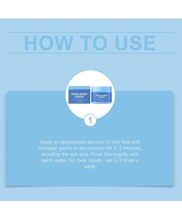 Facial Scrub and Mask for Deep Cleansing and Radiant Skin Exfoliating and Moisturizing Face Care with Ceramide and Citrus Extract - Buy Online on GoSupps.com