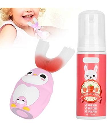 Sonew Intelligent Electric Toothbrush for Kids | U-Shaped Silicone Oral Care | Fully Automatic 60ml Pink Mousse Cleaner - Buy Online on GoSupps.com