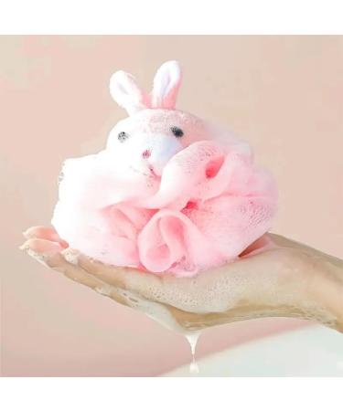 Buy Ximimark 4pcs Lovely Animal Shower Bath Mesh Sponge Puff Ball - Cute & Fun Bath Toys for Kids | Random Color & One Size - International Shipping Available - Buy Online on GoSupps.com