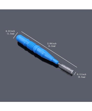 100-Piece Interdental Brush Toothpick Flossing Head Set for Oral Hygiene | Dental Floss Stick Cleaner Tool - Buy Online on GoSupps.com