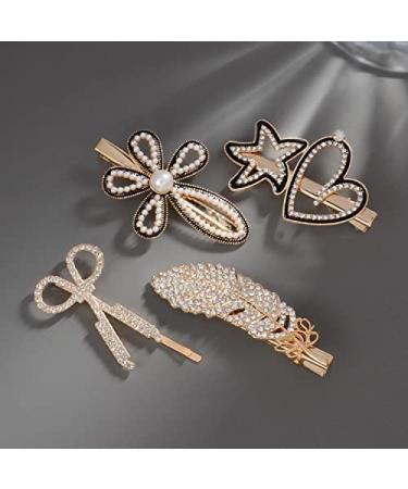 RAUIMOUR 18pcs Women's Hair Clip Set - Crystal Beads, Rhinestone Starfish, Feather, Acrylic, Geometric Heart Barrettes - Trendy Hair Accessories for Girls - Styling Tools Type B - Buy Online on GoSupps.com
