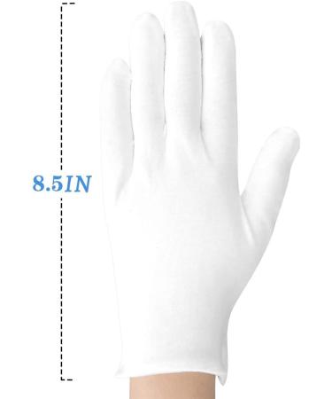 3 Pairs White Cotton Moisturizing Gloves for Bedtime Eczema Care Sleep Lotion Gloves Hand Care Rough Cracked Hand Care Gloves (3 Pairs) - Buy Online on GoSupps.com
