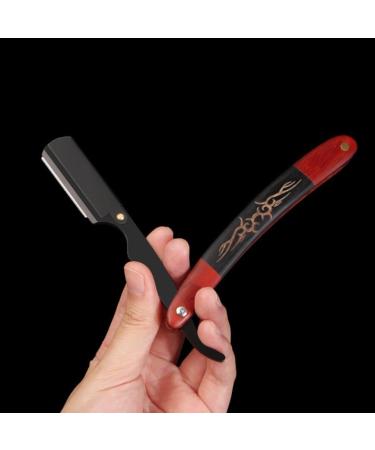 Premium Stainless Steel Men's Razor with Ebony Holder | Minkissy Shaving Accessories - Buy Online on GoSupps.com