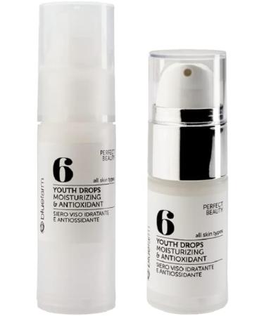 Bluefarm BLUE FARM 6 Youth Drops 30 ml Moisturizing and antioxidant facial serum Concentrate neutralizes cell deterioration natural and photoinduced aging With hyaluronic acid - Buy Online on GoSupps.com
