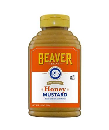 Beaver Sweet Honey Mustard, 13 Ounce Squeeze Bottle 13 Ounce (Pack of 1)