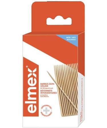 ELMEX Interdental Sticks - Remove Plaque - Box of 32 Bamboo Interdental Sticks - Resealable Bags - Pack of 4 Boxes of 32 Stic - Buy Online on GoSupps.com