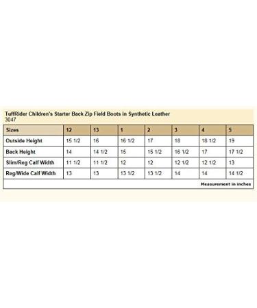 TuffRider Kids Starter Back Zip Field Boots - Synthetic Leather - 2 Regular Wide - Black - Buy Online on GoSupps.com