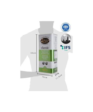 Lyrakis Family Crete Extra Virgin Olive Oil - Classic Cold Pressed 5 Liters (1 Pack) - Premium Quality for Gourmet Cooking - Buy Online on GoSupps.com