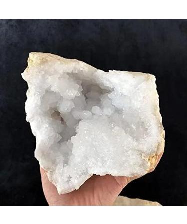 Natural raw Gemstone Rock Agate Cluster White Rough Quartz Crystal geode 1pc Chakra Reiki Balancing - Buy Online on GoSupps.com