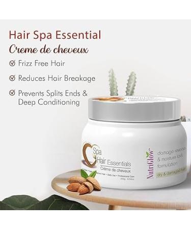 Nutri_Glow Hair Spa Cream for Dry & Damaged Hair | Damage Reverse & Moisture Lock | 10.58 oz - Revitalize & Nourish Your Hair - Buy Online on GoSupps.com
