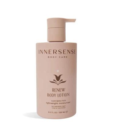 INNERSENSE Organic Beauty - Renew Body Lotion | Non-Toxic Cruelty-Free Nutrient-Rich Lightweight Moisturizer (8.5 fl oz | 250 ml)