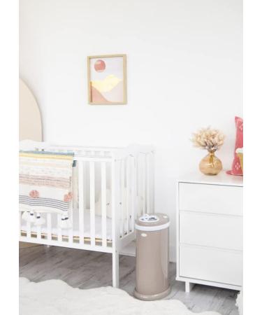 Ubbi Steel Diaper Pail - Award-Winning Odor Locking Design No Special Bags Needed Must-Have for Baby Registry - Taupe - Buy Online on GoSupps.com