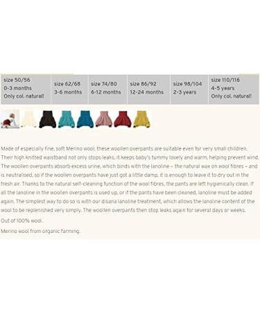 Disana Organic Merino Wool Nappy Wrap 5-10m Natural - Buy Online on GoSupps.com