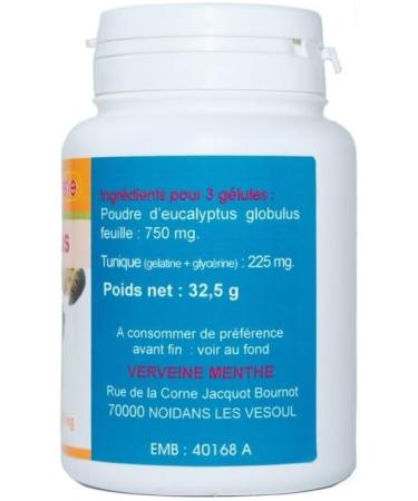 EUCALYPTUS GELLS Leaf 100 capsules with a dosage of 250 mg pure powder. - Buy Online on GoSupps.com