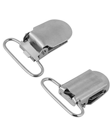 10PC Pacifier Clips - Silver Metal Clips for Pacifiers Bibs & Toys (25mm) | International Shipping Available - Buy Online on GoSupps.com