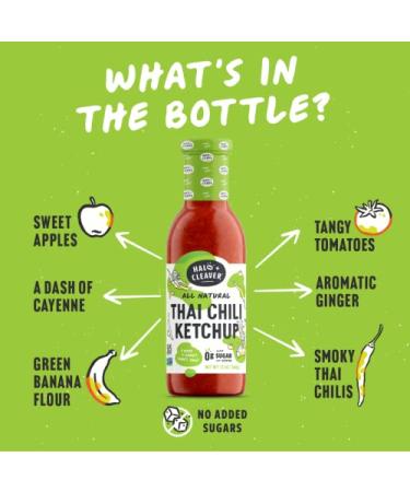 Spicy Keto Thai Chili Ketchup by Halo and Cleaver - No Sugar Added | Whole 30 Banana Ketchup - 13 oz (2 Pack) - Buy Online on GoSupps.com