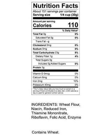 Organic Unbleached White Baking Flour - 100% Organic, 10lb Bag - Buy Online on GoSupps.com