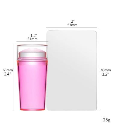 Fitbest Nail Stamp - Soft Silicone Nail Art Stamp with Lid & Scraper for DIY Manicure at Home - Perfect Nail Decoration Tool for Women & Girls - Buy Online on GoSupps.com