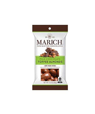 Marich Chocolate Toffee Almonds, 2.3-Ounce (Pack of 12)